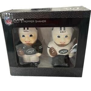 New York Jets NFL Player Salt and Pepper Shakers Set The Memory Company NIB